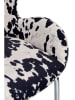 Ellos Home Esszimmerstuhl "Cowlow" in Schwarz/ Weiß - (B)59 x (H)94 x (T)59 cm