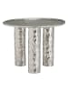 Ellos Home Beistelltisch "Art" in Silber - (H)45 x  Ø 60 cm