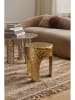 Ellos Home Beistelltisch "Glory" in Gold - (H)44,5 x  Ø 35 cm