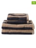 Ellos Home 4tlg. Handtuchset "Saga" in Dunkelblau/ Beige