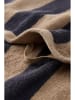 Ellos Home 4-delige handdoekenset "Saga" donkerblauw/beige