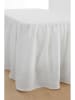 Ellos Home Lniana falbana "Candice" w kolorze białym na łóżko