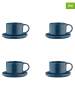 Björn 4-delige set: koffiekoppen "Scandi" donkerblauw - 150 ml