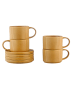 Björn 4-delige set: koffiekoppen "Scandi" okergeel - 150 ml