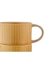 Björn 4-delige set: koffiekoppen "Scandi" okergeel - 150 ml