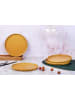 Björn 4-delige set: dessertborden "Scandi" okergeel - Ø 21,5 cm
