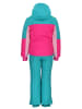 Peak Mountain 2tlg. Ski-/ Snowboardoutfit "Fabiola" in Türkis/ Pink