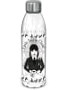 Stor Trinkflasche "Wednesday" in Transparent/ Schwarz - 980 ml