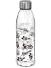 Stor Trinkflasche "Mickey Mouse Vintage" in Transparent/ Grau - 980 ml