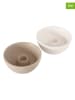 Boltze 2er-Set: Kerzenleuchter "Franyo" in Beige/ Creme - (H)5 cm