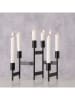 Boltze Kerzenleuchter "Kalika" in Schwarz - (B)51 x (H)22 cm