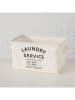 Boltze Wäschekorb ''Laundy'' in Beige - (B)35,5 x (H)21 x (T)22,5 cm