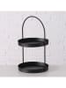 Boltze Etagere "Joko" in Schwarz - (H)44 cm