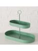 Boltze Etagere "Sinan" in Grün - (B)30 x (H)26 x (T)15 cm 
