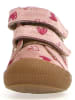 Naturino Skórzane buty "Cocoon" w kolorze jasnoróżowo-czerwonym do nauki chodzenia