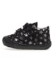 Naturino Leder-Sneakers "Cocoon" in Schwarz/ Silber