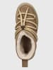 INUIKII Leder-Winterboots "Classic Low Platform" in Beige
