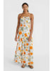 O´NEILL Kleid "Quorra" in Weiß/ Grün/ Orange
