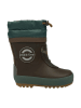 mikk-line Gummistiefel in Dunkelbraun/ Petrol