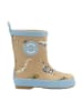 mikk-line Gummistiefel in Hellblau/ Beige