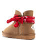 ISLAND BOOT Winterboots "Warenn" lichtbruin/rood