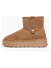 ISLAND BOOT Botki zimowe "Christie" w kolorze jasnobrązowym