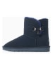 NICEBAY Leder-Winterboots "Paula" in Dunkelblau