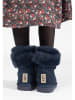 Gooce Leder-Winterboots "Florine" in Dunkelblau