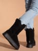Gooce Leder-Winterstiefel "Breezy" in Schwarz