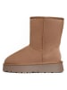 Gooce Skórzane botki zimowe "Logan" w kolorze jasnobrązowym