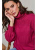 Soft Cashmere Rollkragenpullover in Pink