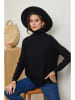 Soft Cashmere Rollkragenpullover in Schwarz