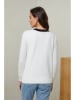 Soft Cashmere Vest wit/zwart