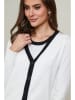 Soft Cashmere Vest wit/zwart