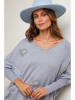 Soft Cashmere Pullover in Grau
