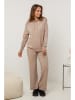 Soft Cashmere 2-delige outfit beige
