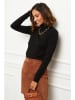 L'armoire de Suzette Rollkragenpullover in Schwarz