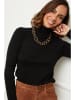 L'armoire de Suzette Rollkragenpullover in Schwarz