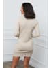 Soft Cashmere Strickkleid in Beige