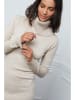 Soft Cashmere Strickkleid in Beige