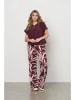 &Co Woman Marlenebroek bordeaux/lichtroze