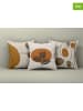 Wallity 3er-Set: Kissenhüllen in Creme/ Hellbraun