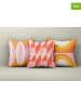 Wallity 3er-Set: Kissenhüllen in Pink/ Rot/ Orange