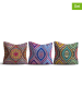ABERTO DESIGN 3er-Set: Kissen in Bunt