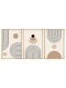 wall addiction 3-delige set: ingelijste kunstdrukken op hout