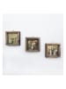 Wallity 3er-Set: Gerahmte Kunstdrucke - (L)15 x (B)15 cm