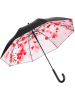 FARE Stockschirm in Schwarz/ Rosa - Ø 105 cm
