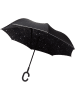 Le Monde du Parapluie Parasol odwrotny "Stars" w kolorze czarnym - Ø 110 cm