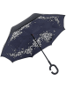 Le Monde du Parapluie Parasol odwrotny "Cherry Blossom" w kolorze jasnoróżowo-czarnym - Ø 85 cm