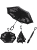 Le Monde du Parapluie Inside-Out-Schirm "Cherry Blossom" in Rosa/ Schwarz - Ø 85 cm